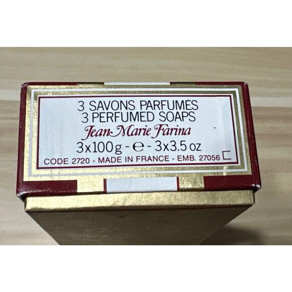 ROGER & GALLET Paris SOAP eau de cologne 3 Pack SEALED JEAN MARIE FARINA Vintage - Picture 5 of 6
